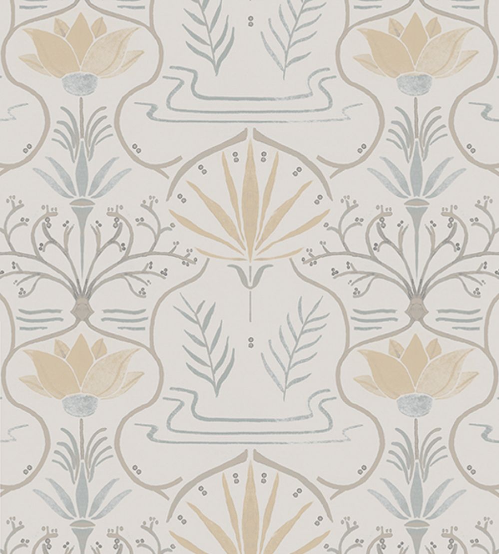 Voysey Wallpaper by Tres Tintas Purple