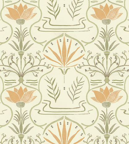 Voysey Wallpaper by Tres Tintas Green