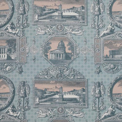 Les Vues de Paris Fabric by Marvic Textiles in Sky