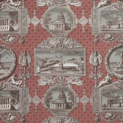 Les Vues de Paris Fabric by Marvic Textiles in Mulberry