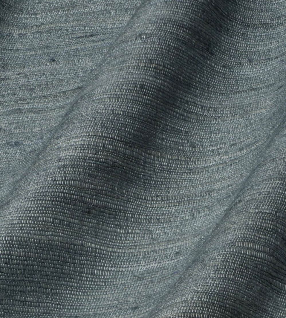Vyne Silk Fabric by James Hare Nordic Blue