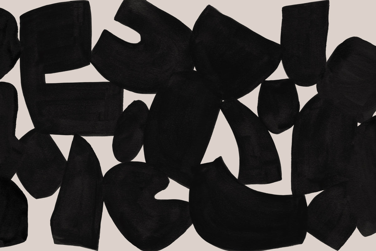 Wabi Black mural by Hovia