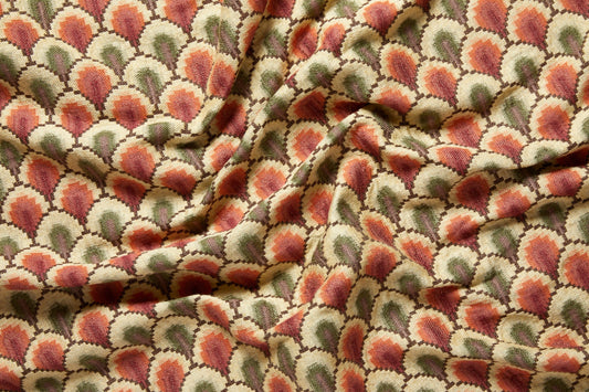 Walsingham Weave Fabric by Flora Soames in Ochre