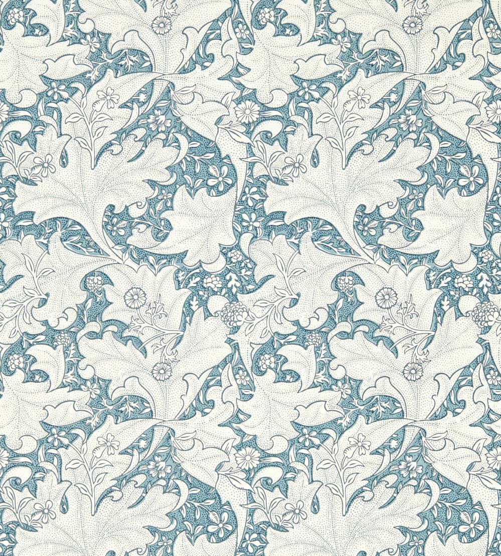 Wallflower Wallpaper by Morris & Co Woad Blue