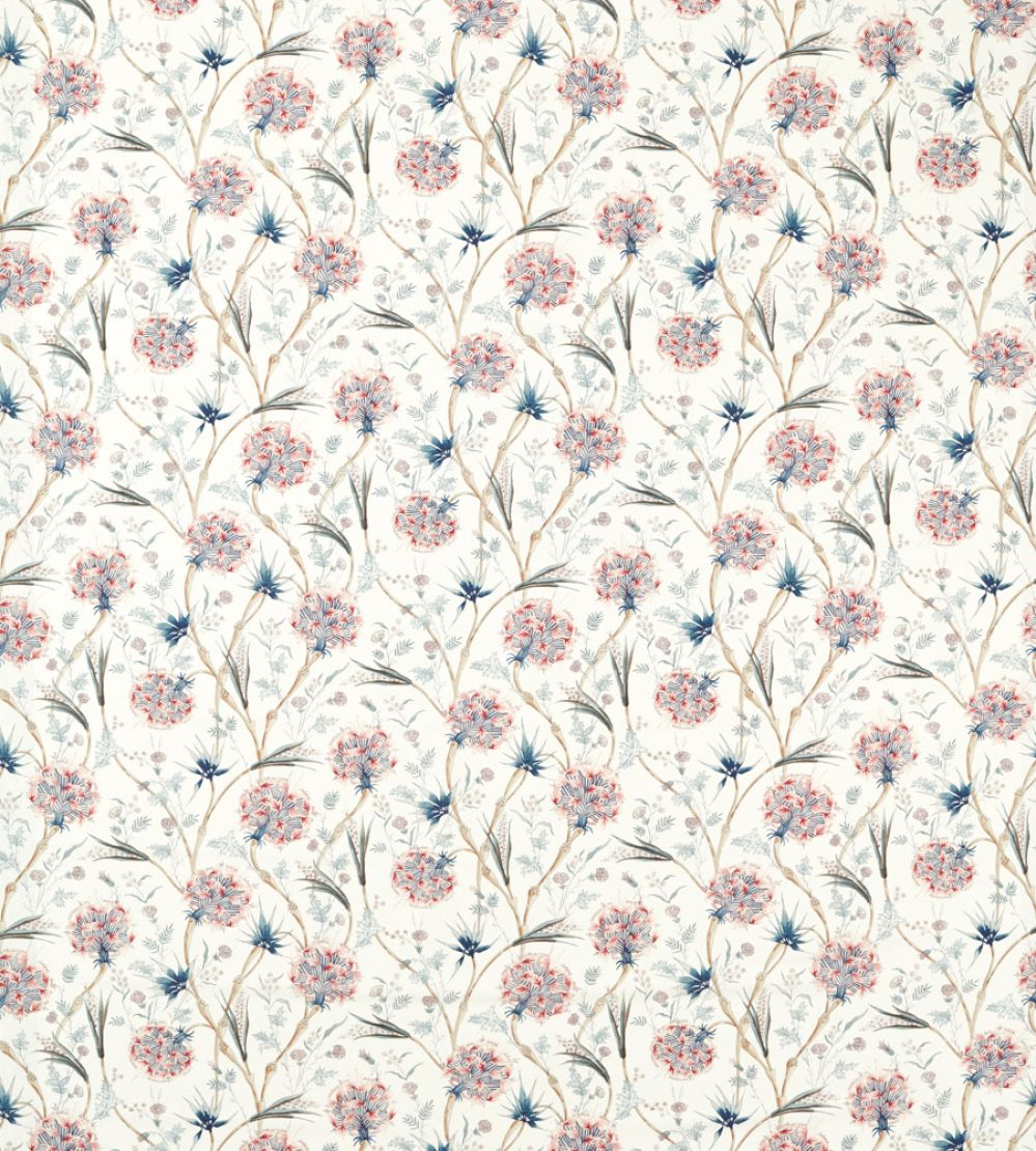 Wallichi Fabric by Zoffany Faded Madder/Indigo