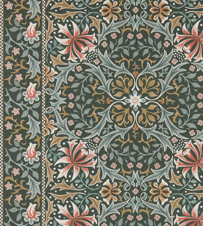 Walthamstow Wallpaper by Morris & Co Forest/Teal