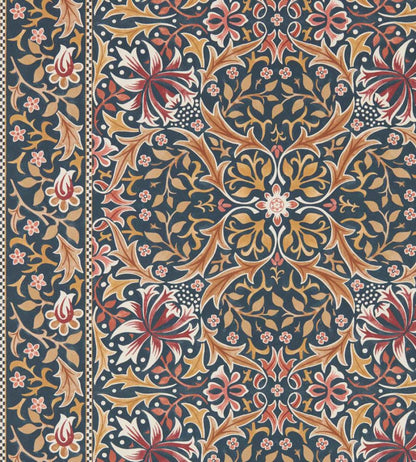 Walthamstow Wallpaper by Morris & Co Indigo/Gold