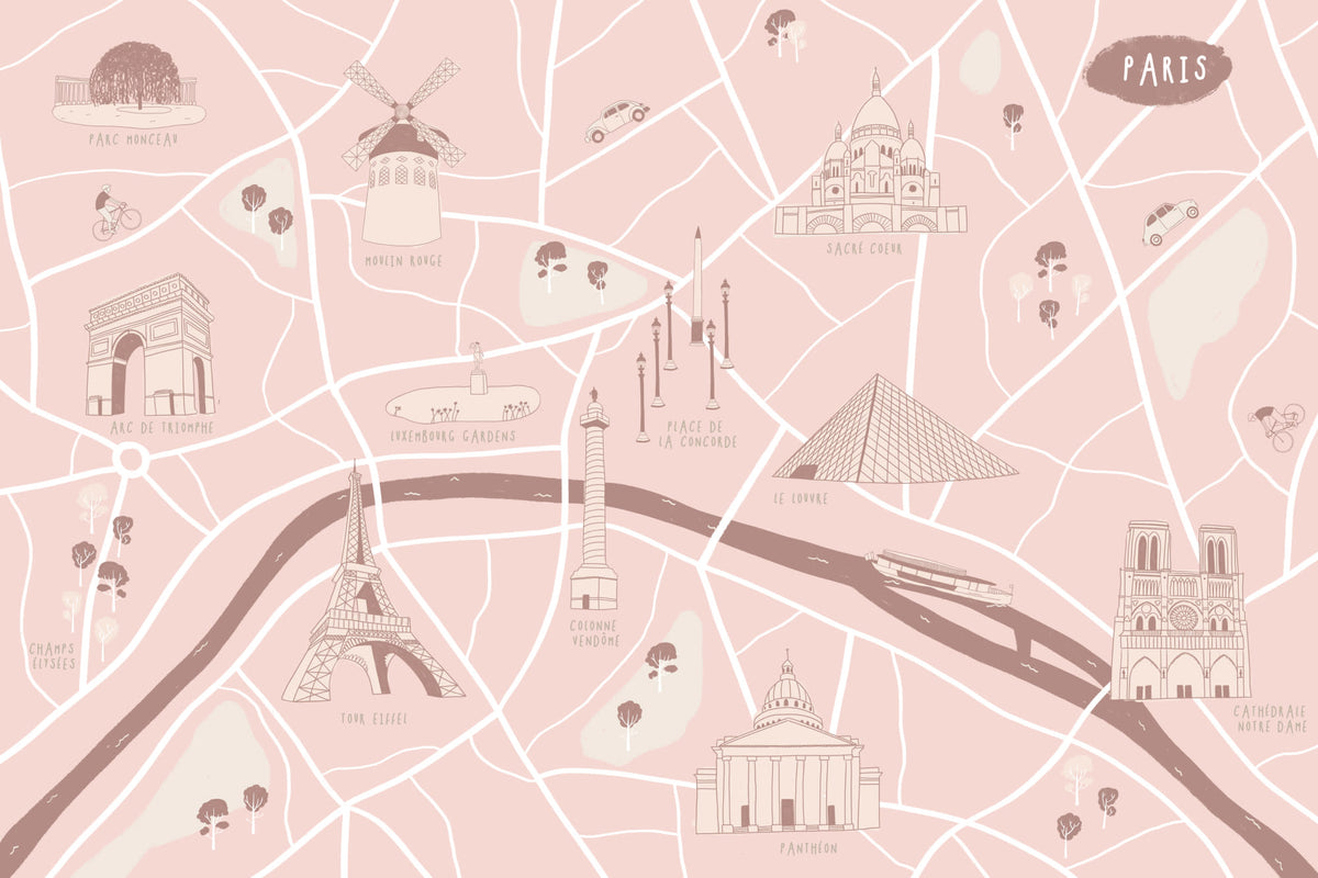 Wander Paris mural by Hovia