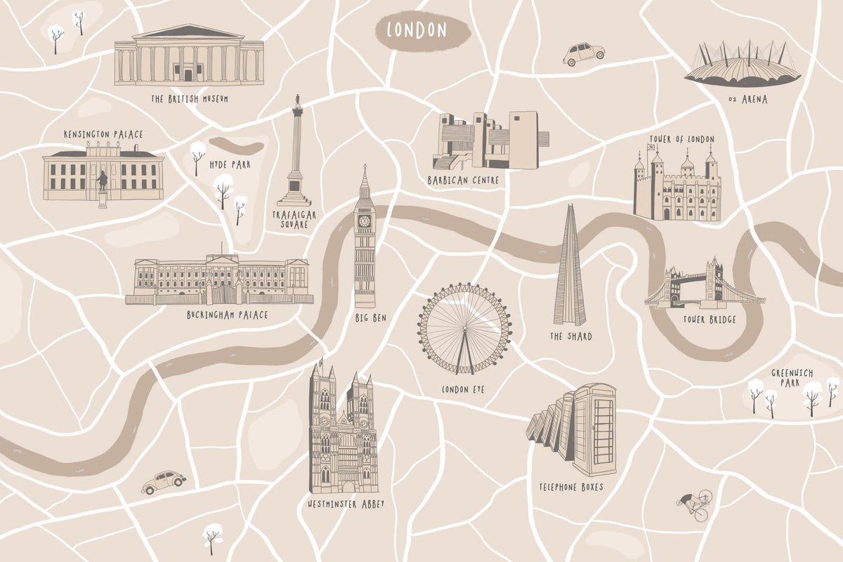 Wander London mural by Hovia