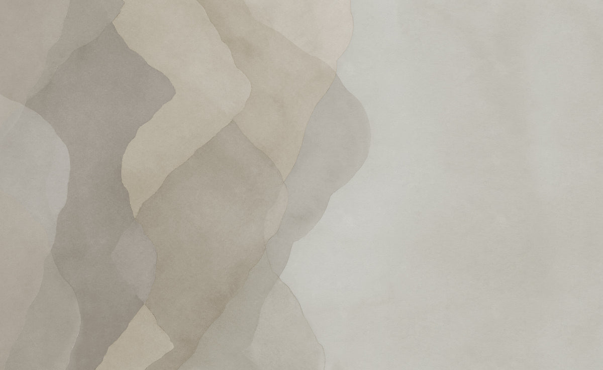 Watercolor Vertical Beige mural by Rebel Walls