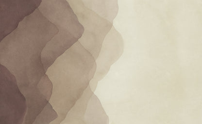 Watercolor Vertical Brown mural by Rebel Walls