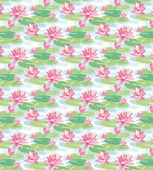 Waterlily Wallpaper by Ohpopsi Sky & Rose