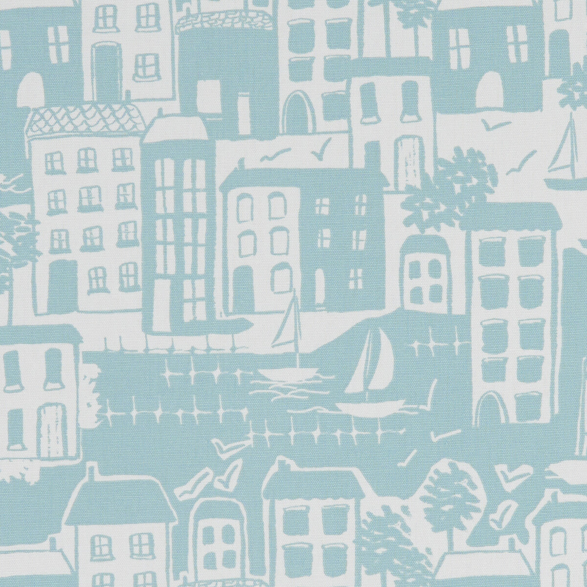 Waterside Duckegg fabric by Clarke & Clarke