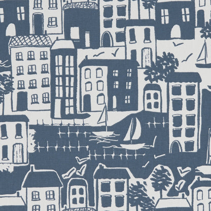 Waterside Navy fabric by Clarke & Clarke