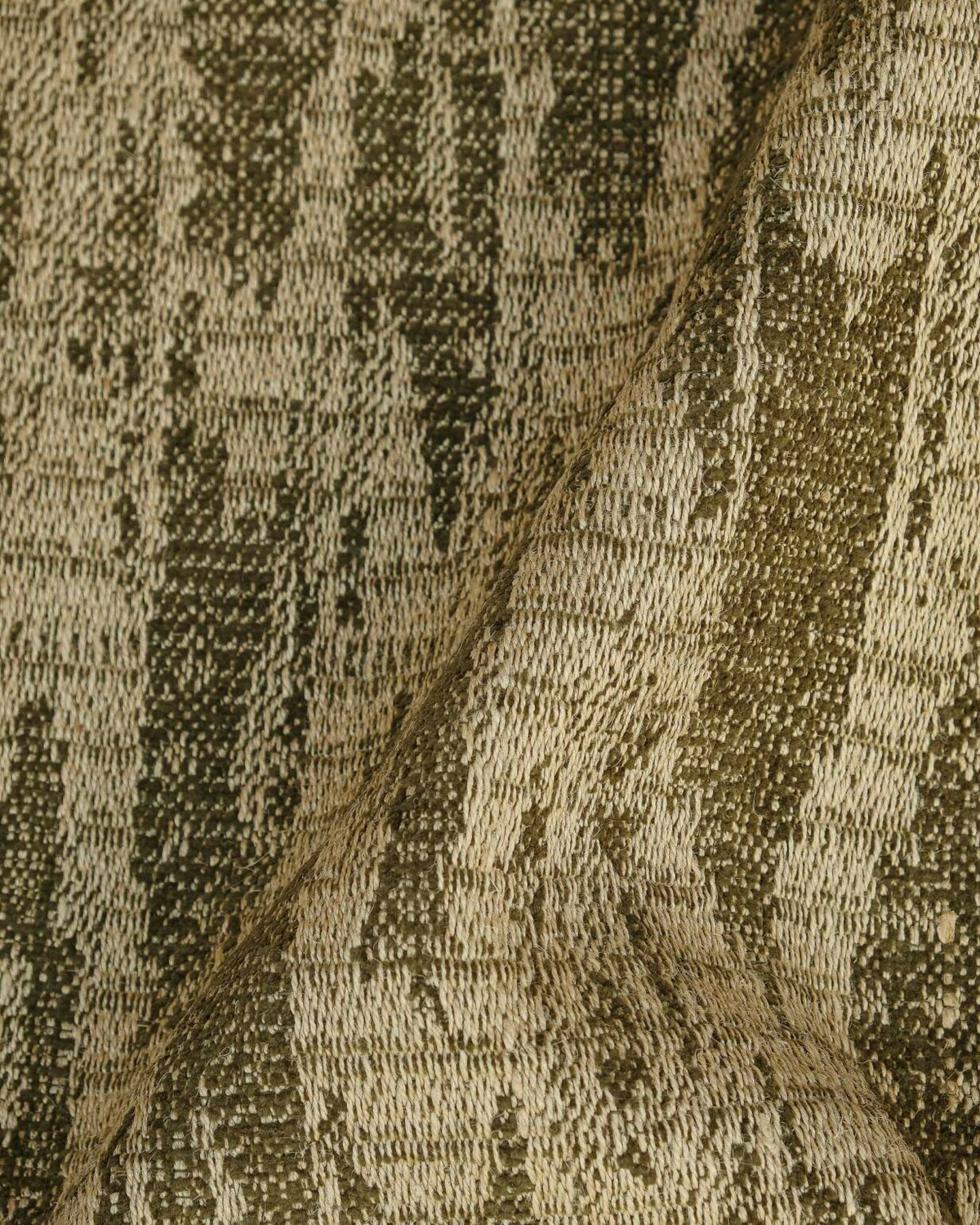 Wave Dune fabric by Coordonné in Leaf, flat pattern view