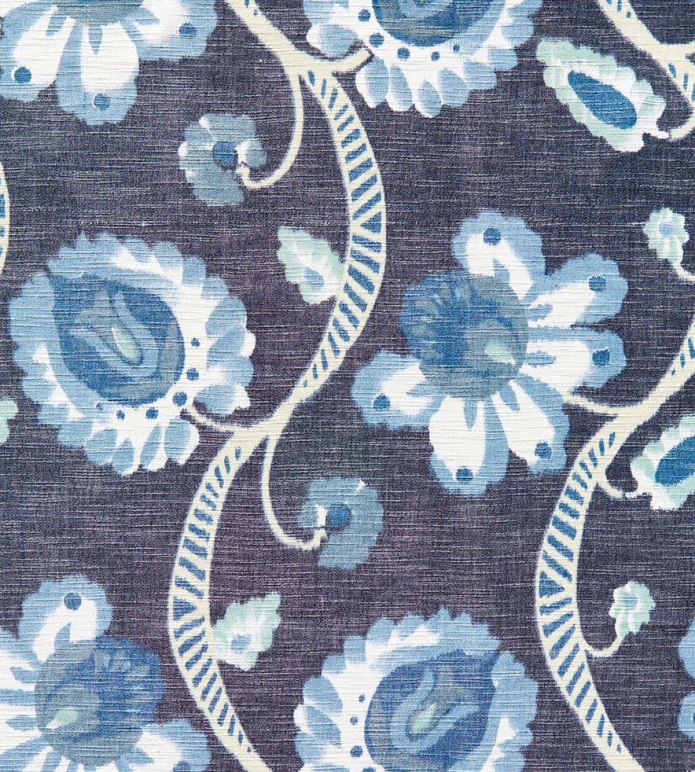 Wave Hill Fabric by Travers Indigo