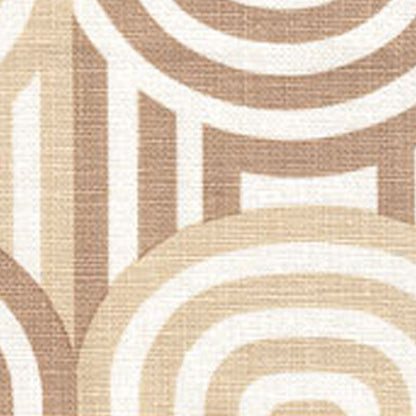 Wavelength Taupe Beige on Oyster fabric by Alan Campbell
