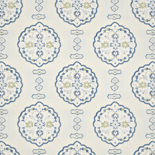 Waverton Blue fabric by Penny Morrison