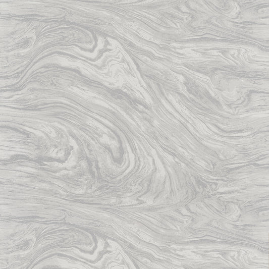 Waves Wallpaper by Coraggio in Ivory & Grey (CW10029)