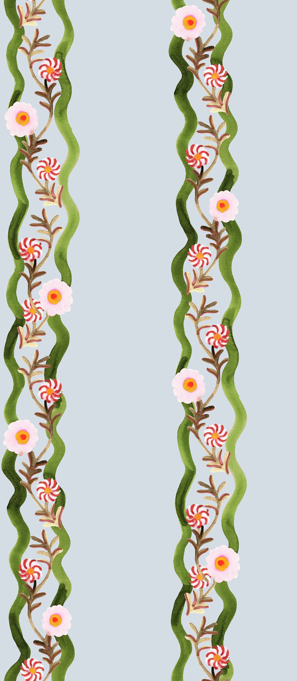 Wavy Ribbons Camille mural by Bien Fait