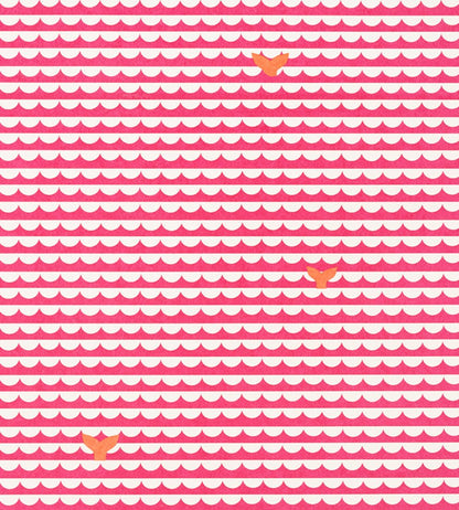 We Sailed Away Wallpaper by Christopher Farr Cloth Fushcia