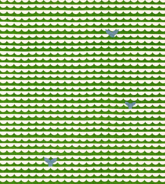 We Sailed Away Fabric by Christopher Farr Cloth Green