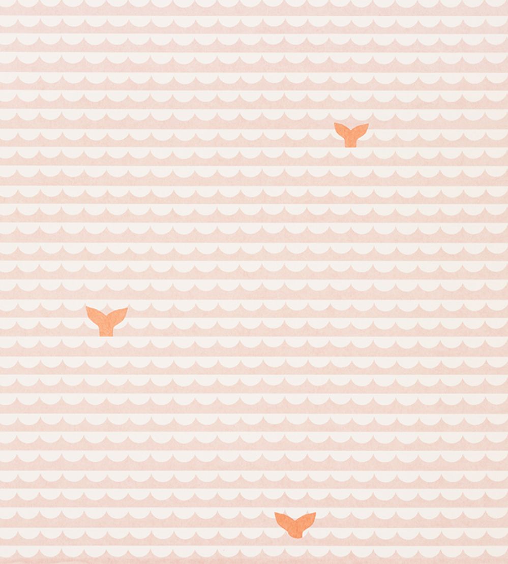 We Sailed Away Wallpaper by Christopher Farr Cloth Guava