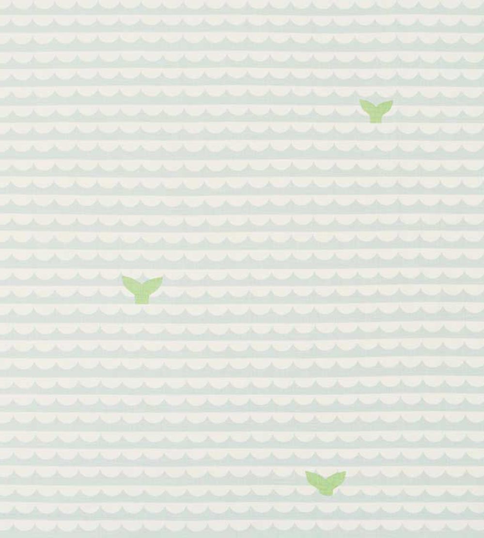 We Sailed Away Fabric by Christopher Farr Cloth Pale Blue