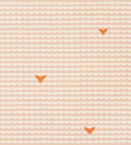 We Sailed Away Fabric by Christopher Farr Cloth Peach