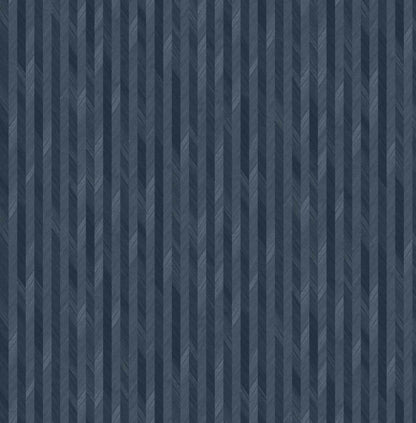Wheat Spike wallpaper by Coordonné in Indigo, flat pattern view