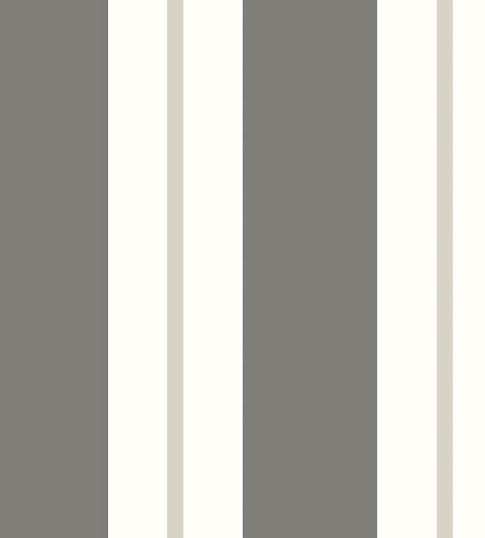 Wide Multi Stripe Wallpaper by Ohpopsi Charcoal