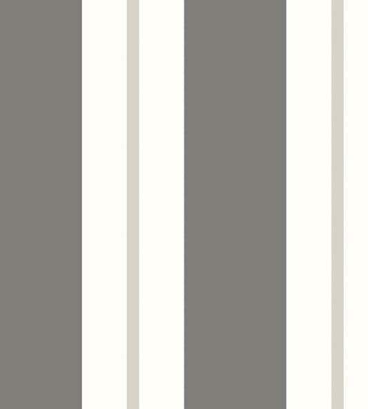 Wide Multi Stripe Wallpaper by Ohpopsi Charcoal