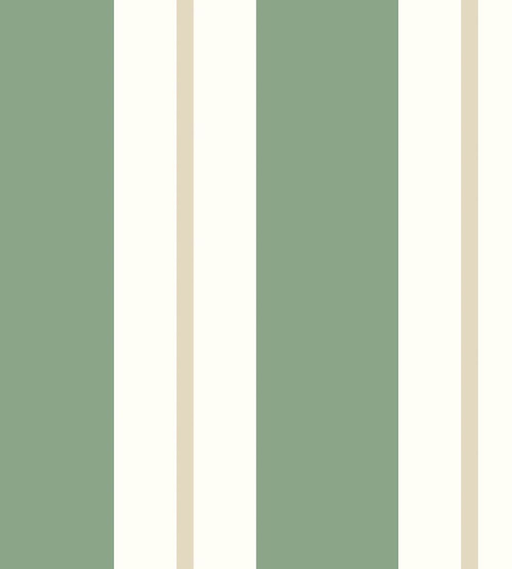 Wide Multi Stripe Wallpaper by Ohpopsi Moss