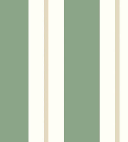Wide Multi Stripe Wallpaper by Ohpopsi Moss