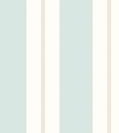 Wide Multi Stripe Wallpaper by Ohpopsi Seafoam