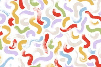 Wiggle Multi-Coloured mural by Hovia