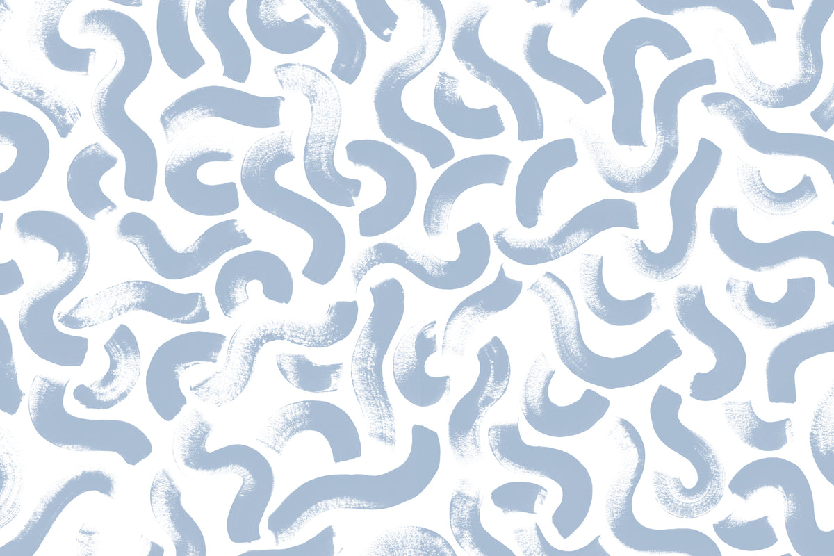 Wiggle Blue mural by Hovia