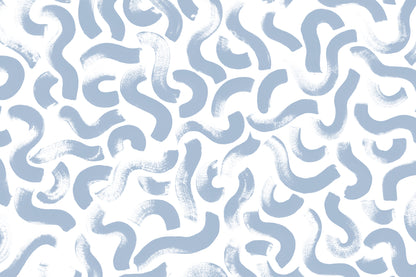 Wiggle Blue mural by Hovia