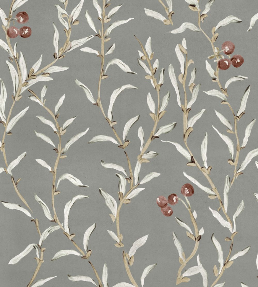 Wild Blackthorn Wallpaper by Coordonne Silver