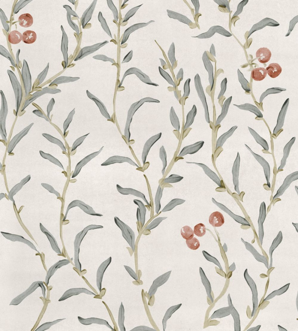 Wild Blackthorn Wallpaper by Coordonne Vermillion