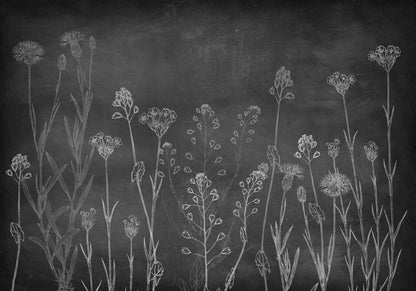 Wild Chalk mural by Coordonné in Night, flat pattern view