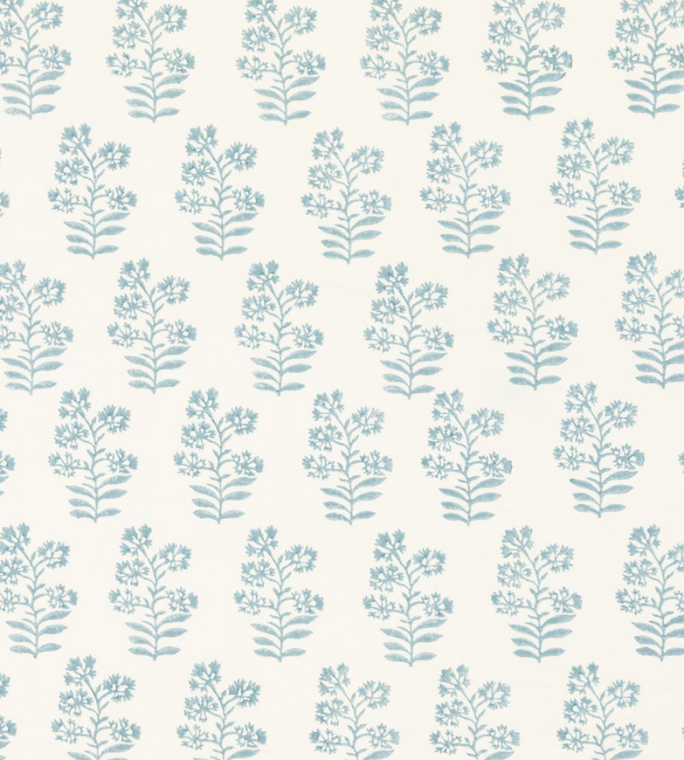 Wild Flower Fabric by Baker Lifestyle Soft Blue