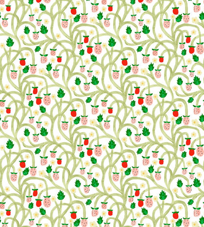 Wild Strawberries Wallpaper by DADO 01 With Cream
