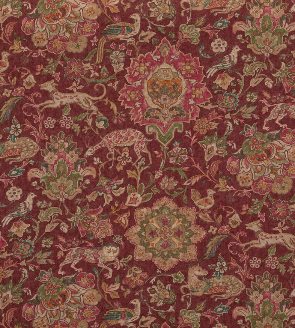 Wild Things Fabric by Mulberry Home Plum