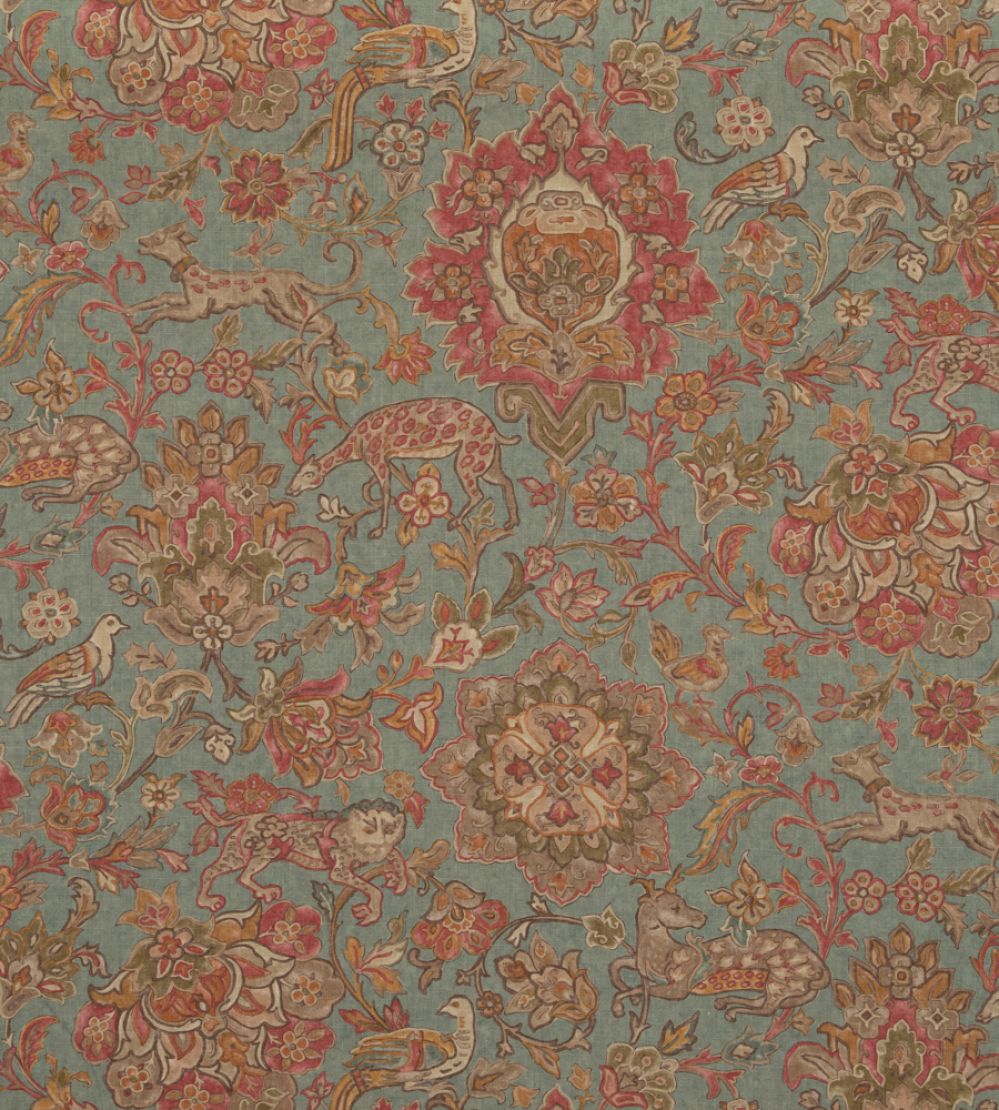 Wild Things Fabric by Mulberry Home Teal