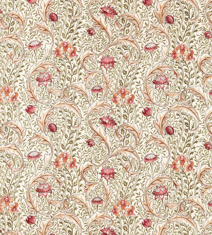 Wild Tulip & Vine Embroidery Fabric by Morris & Co Rose/Bayleaf