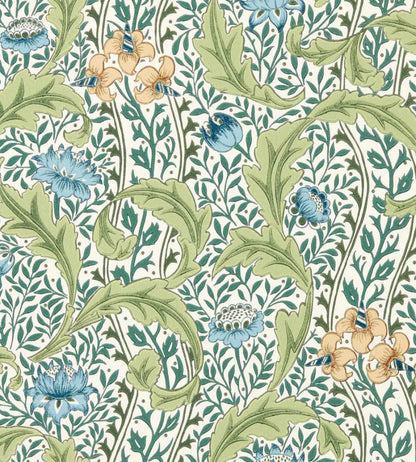 Wild Tulip & Vine Wallpaper by Morris & Co Nettle/Woad