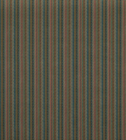Wilde Stripe Fabric by Mulberry Home Teal