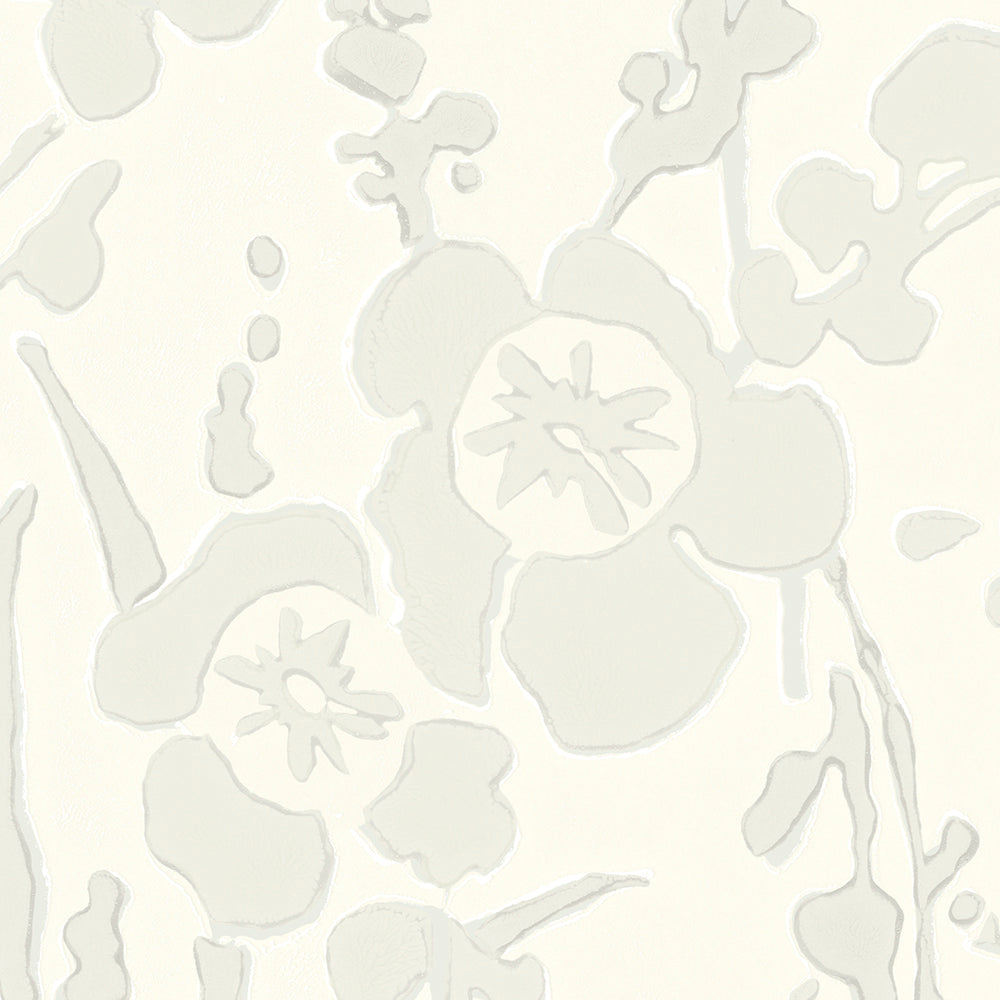 Wildflower Wallpaper by Galbraith & Paul in Alabaster