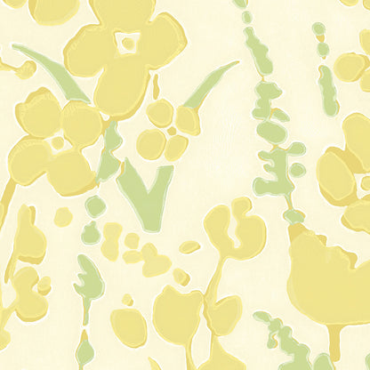 Wildflower Wallpaper by Galbraith & Paul in Banana